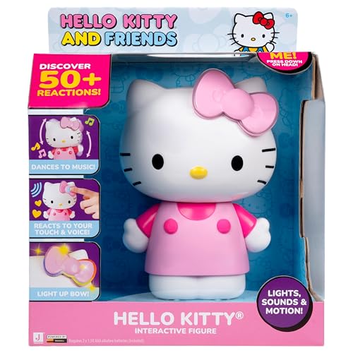 Hello Kitty® and Friends, Hello Kitty Interactive Figure - 4 Ways to Play - 2 Bonus Interactions - Your New Vibin’ Bestie - Ages 6+
