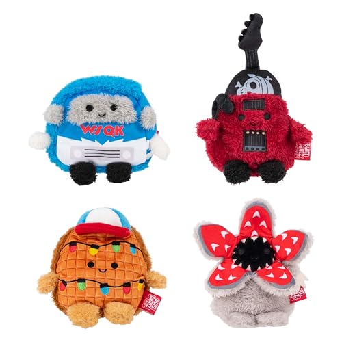 BumBumz Netflix Stranger Things 4.5-inch Bumz 4-Pack - Collectible Stuffed Amazon Exclusive Toys - from The Makers of Original Squishmallows