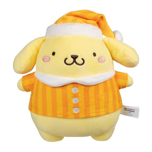 Jazwares Hello Kitty® and Friends - 8-Inch Pompompurin™ Pajama Party Plush - Officially Licensed Sanrio® Product from Ages 6+