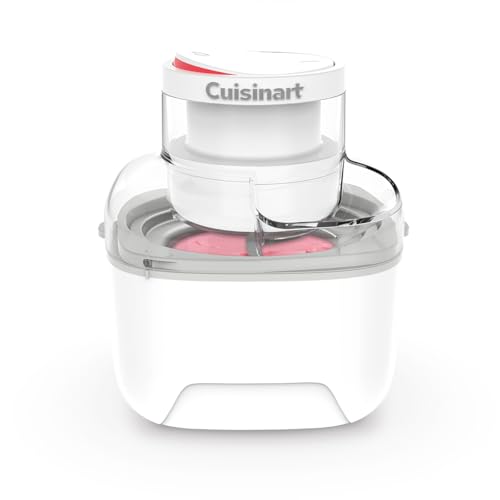 (-49%) Cuisinart Solo Scoops Ice Cream Maker | Hausgemachtes Gelato & Eismaschine in 25 Minuten | Sorbet Maker | Frozen Yogurt Maker | Kompakt, platzsparend | 475ml Rührschüssel | ICEM10