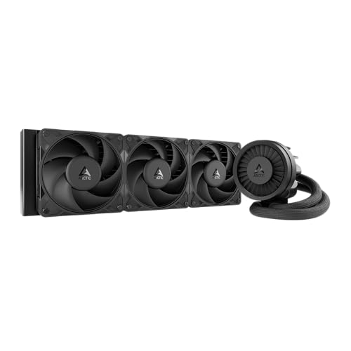 ARCTIC Liquid Freezer III Pro 360 - AIO CPU Cooler, 3 x 120 mm Water Cooling, 38 mm Radiator, PWM Pump, VRM Fan, AMD AM5/AM4, Intel LGA1851/1700 Contact Frame - Black