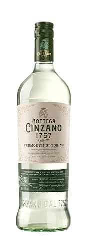 Bottega Cinzano 1757 Vermouth di Torino Extra Dry 1L | 18% ABV | Premium Vermouth, a cocktail essential