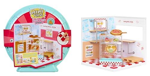 MGA's Miniverse Make It Mini Spaces Pizza Shop - Includes 1 Pack, Building Set, DIY, Crafts, For Collectors & Children Ages 8+, NOT EDIBLE