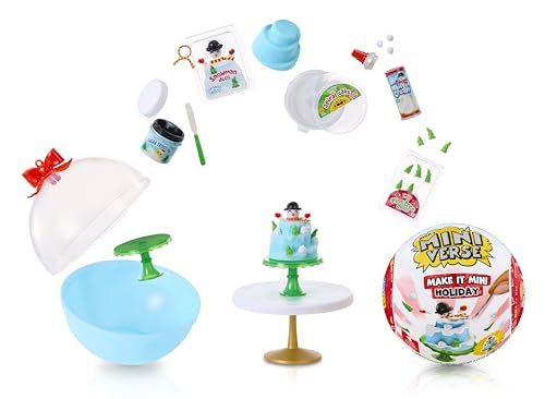 MGA's Miniverse Make It Mini Holiday 2025, The Grinch Dr. Seuss, Mini Collectibles, Mystery Blind Packaging, Holiday, Seasonal, DIY, Crafts, Resin Play, Replica Food, NOT EDIBLE, Collectors, Gift, 8+