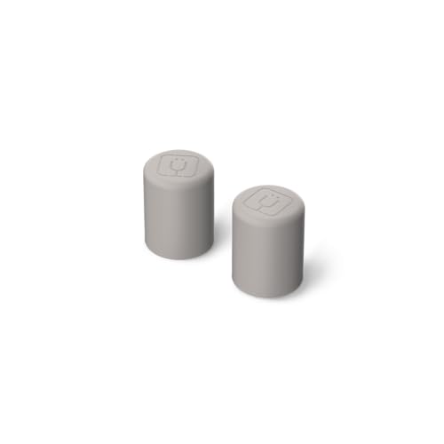 BrüMate Magnetic Straw Caps - Silicone Straw Caps 2 pack - Compatible with All Era and Resa Tumblers (Mocha)