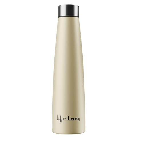 Lifelong Stainless Steel Water Bottle 900ml | Durable, Leak-Proof, Easy Grip, Rust Free, Easy-to-Clean, Odour-Free Bottle with Secure Cap for School, 