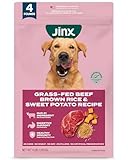 Jinx Premium Dry Dog Food, for All Lifestages - Real Beef, Brown Rice & Sweet Potato Kibble with Superfoods for Immune Support & Probiotics for Digestive Support - No Fillers - 4lb