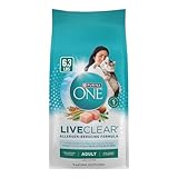Purina ONE LiveClear Allergen-Reducing Cat Food Dry Formula with Real Chicken As The Number One Ingredient - 6.3 lb. Bag