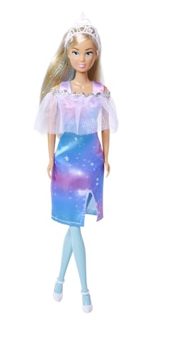 🔥 STARKER PREIS (-52%) Simba Steffi Love Fantasy Princess, 4-Fach Sortiert, es Wird nur EIN Artikel geliefert, Spielpuppe als Prinzessin mit Glitzerumhang und Glitzersträhnen, 29cm, ab 3 Jahren