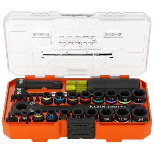 Klein Tools 28-Piece KNECT Essential Pass Through Impact Socket Set for $65 + free shipping
