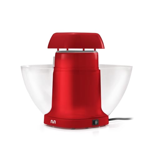 Pipoqueira Elétrica sem Óleo à Vapor com Tigela e Tampa Medidora 220V 1200W Vermelho Multi - GO054