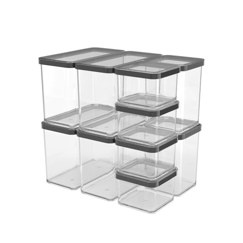 (-35%) Rotho Loft 10er-Set Aufbewahrungsbox mit Deckel für Lebensmittel Schwarz
