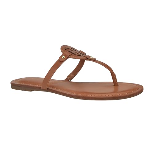 Tommy Hilfiger Women's Litzy Sandal, Medium Brown 210, 8