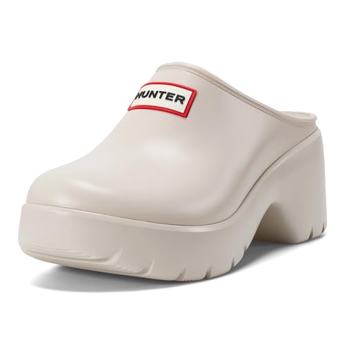 Hunter Women's Anika Heeled Sandal, Ivory, 6