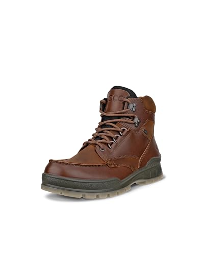 ECCO Men's Track 25 High Gore-TEX Waterproof Hiking Boot, Bison Leather/Bison Nubuck, 8-8.5