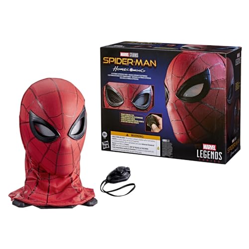SPIDER-MAN Marvel Legends Series Homecoming Electronic Expressive Mask, Premium Interactive Roleplay Gear for Adults
