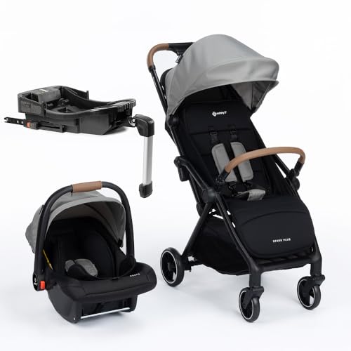 Travel System Safety 1st Spark Plus Trio, Grey Frost | com Isofix, 0 meses a 22 kg