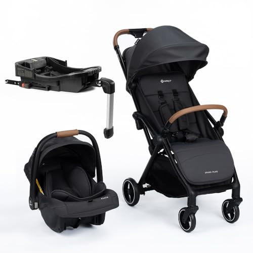 Travel System Safety 1st Spark Plus Trio com Isofix, 0 a 22 kg, Black Graphite