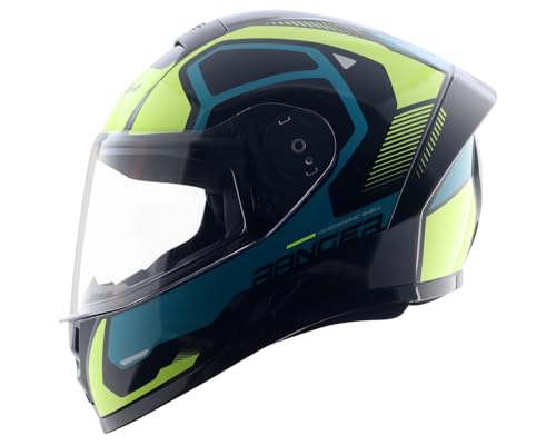 Vega Ranger DX Crew Full Face Riding Helmet with Lightweight Shell, Comfortable Liner, Shock Absorbing Interior, Ventilated Fit, Aerodynamic Build, an