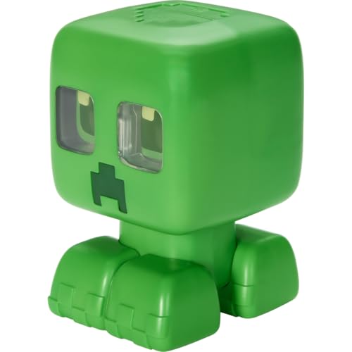 Mattel Minecraft My Pet Creeper Interactive Toy with Lights, Sounds & Exploding Action, 5.5-inch Button-Activated Figure, JGX49