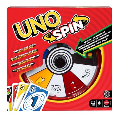 (-35%) Mattel Games UNO Spin-Kartenspiel, ab 7 Jahren, 2-10 Spieler