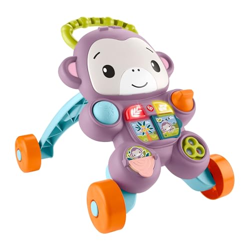 Andador Amigo Macaco Aprenda Comigo Brinquedo Bebê Fisher-Price Mattel. Atividades educativas com apoio para andar. Idea...