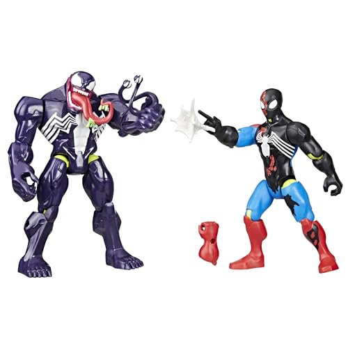 SPIDER-MAN Marvel MixMashers Venom vs. Venomized, Custom Action Figure & Accessories 2-Pack, 5-Inch-Scale Super Hero Toys for Kids Ages 4+ (Amazon Exclusive)