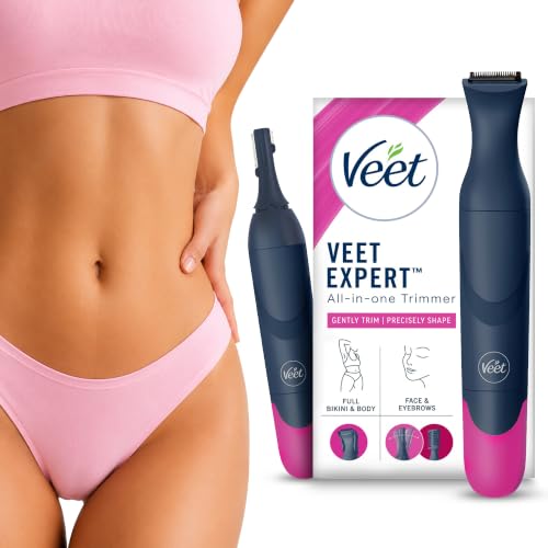 Veet Women Trimmer |All-in-One Full Body Trimmer for Women | Full Body, Bikini, Face & Eyebrow | No Nicks & Cuts | Hair Removal | Bikini Trimmer | Eye