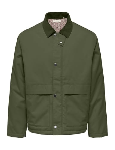 🔥 STARKER PREIS (-77%) Only & Sons Herren Onskosmo Padded Jacket OTW Vd, Olive Night, xx_l