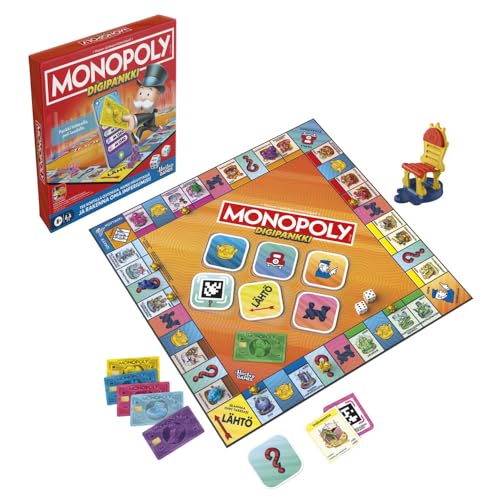 Monopoly App Banking Board Game | App-Enabled Game | Links to Smart Devices | Ages 8+ | 2 to 6 Players | 45 Mins. | Family Games for Kids