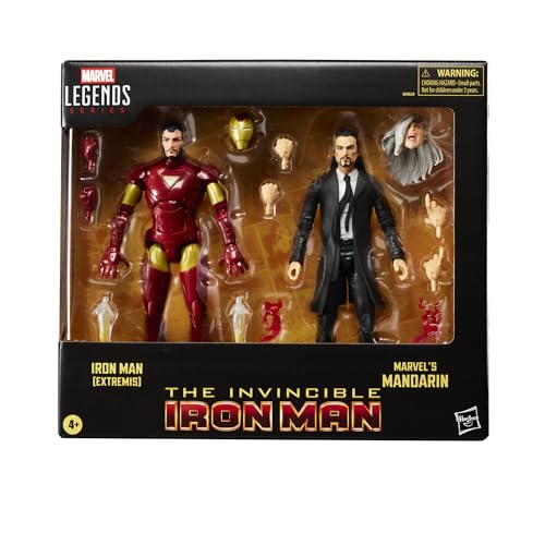 Marvel Legends Series Iron Man (Extremis) & Marvel’s Mandarin, Avengers Comics Collectible 6-Inch Action Figures (Amazon Exclusive)