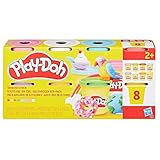 Play-Doh, Pack de 8 Botes de 85 Gramos de Colores del arcoíris