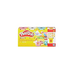 Play-Doh, Pack de 8 Botes de 85 Gramos de Colores del arcoíris