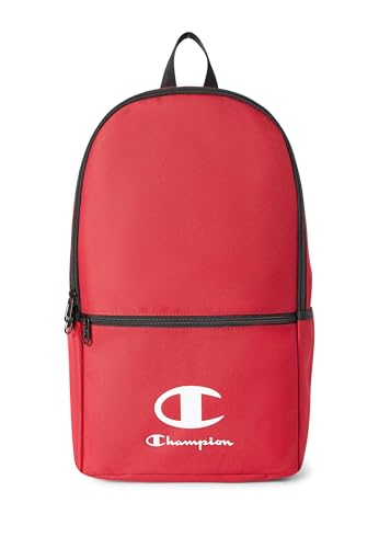 🔥 STARKER PREIS (-39%) Champion Unisex Back to School Rucksack, Einheitsgröße, rot, Einheitsgröße