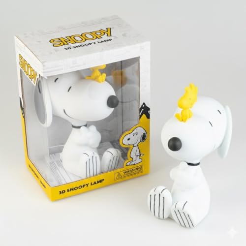Grupo Erik Snoopy Lamp | Night Light, Kids Lamp, Desk Lamp, Mood Lights, Table Lamp | Snoopy Gifts, Snoopy Merchandise, Peanuts Snoopy, Gifts for Dog Lovers