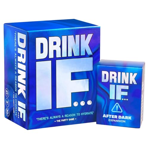 Drink IF... Adult Drinking Party Game + After Dark Expansion Set - 800 Hilarious Questions for Friends & Family to get You Buzzed & Drunk - Perfect Card Game for Ice Breakers & Fun Board Games Night