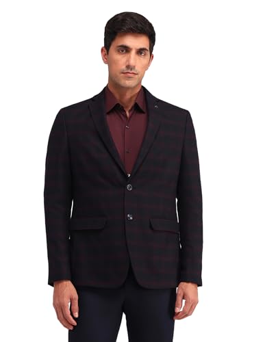 Textured Tapered Fit Formal Trousers for Men - Full Length Formal Pants for Men Office Wear