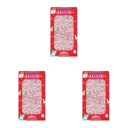Brach's Mini Candy Canes, 100 ct Carton (Pack of 3)
