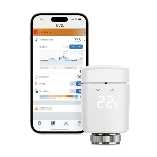 (-37%) Eve Thermo (Matter, 4. Gen.): Smartes Heizkörperthermostat