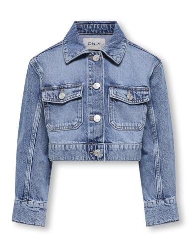 (-40%) Kids ONLY Damen Koglumi Ls Jacket DNM PIM Noos, Medium Blue Denim, Numeric_122