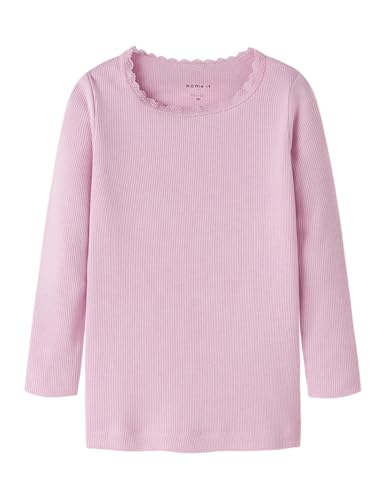 (-43%) Name IT Mädchen Nmfkab Ls Top Noos T Shirt 13198042,Sweet Dreams,104