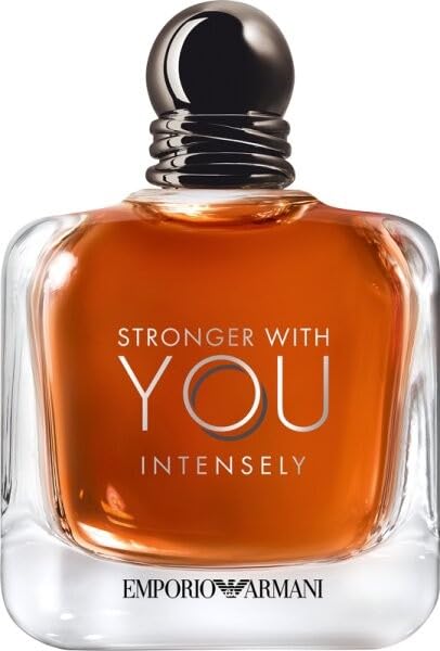 Armani Beauty – Stronger With You Intensely – Cologne for Men – Fougère Ambery Woody Men’s Fragrance – Pink Pepper, Lavender, Vanilla Notes - 5.0 Fl Oz