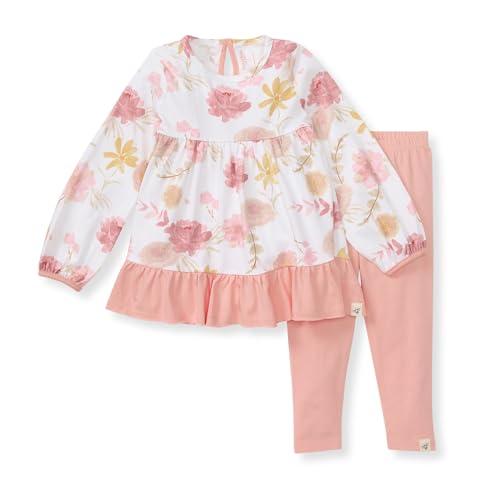 Burt's Bees Baby - Baby Girls Top and Pant Set, Tunic and Leggings Bundle, 100% Organic Cotton
