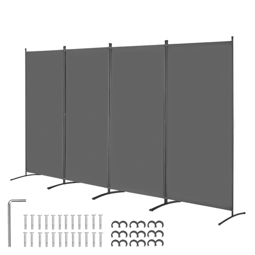 VEVOR Room Divider, 4 Panel Room Divider, Folding Privacy Screen and Portable Partition Divider for Room Separation, Fre