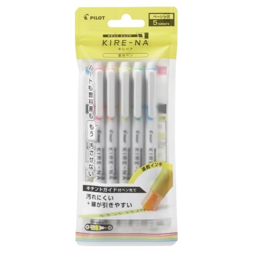 パイロット 蛍光ペン KIRE-NA （キレーナ) 10本セット ベーシック/ペールトーン