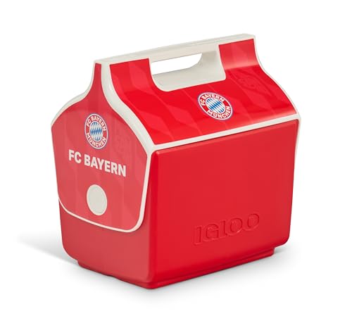 🔥 STARKER PREIS (-37%) IGLOO Playmate Kühlbox - FC Bayern München - lizensierter Fanartikel, Rote Kühltasche, 6 Liter