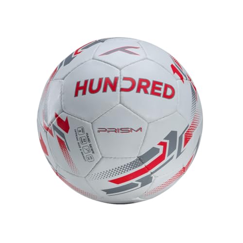 Hundred Prism Football | All-Weather Multi-Terrain Ball | Peak Performance on All Surfaces: Hard Ground, Wet Grass & Turf | Built for Accurate Passes 