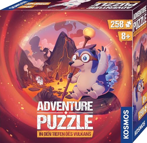 (-44%) KOSMOS Adventure Puzzle: In den Tiefen des Vulkans – 258 Teile