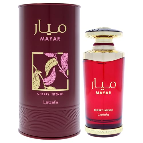 Lattafa Mayar Cherry Intense for Unisex Eau de Parfum Spray, 3.4 Ounce / 100 ml