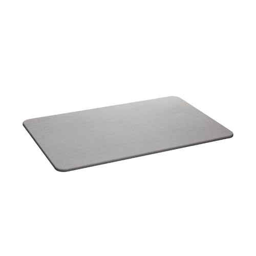 Tapete de Pedra Diatomita LYOR para Banheiro, Cinza, 60cm x 39cm